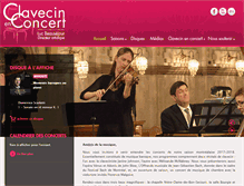 Tablet Screenshot of clavecinenconcert.com